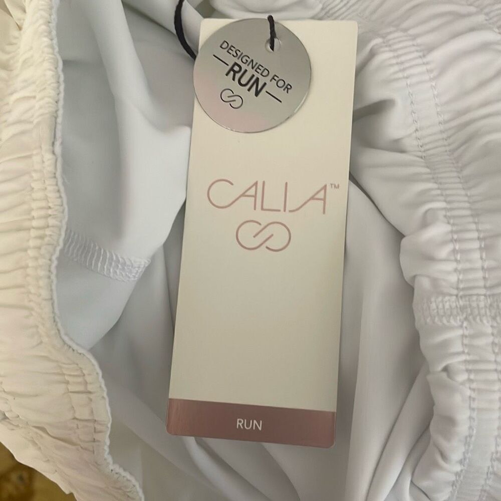 CALIA 2 In 1 Run Short White Reflective High Rise M - Picture 12 of 13